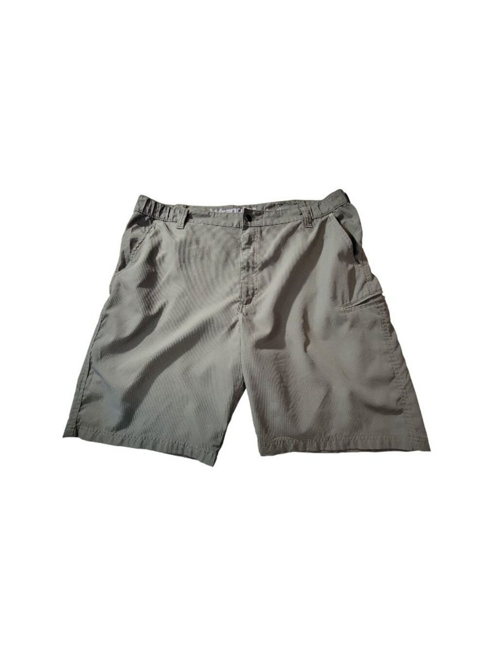 Wrangler Mens Green Cargo Shorts Outdoor Lightweight Elastic waistband Size 42